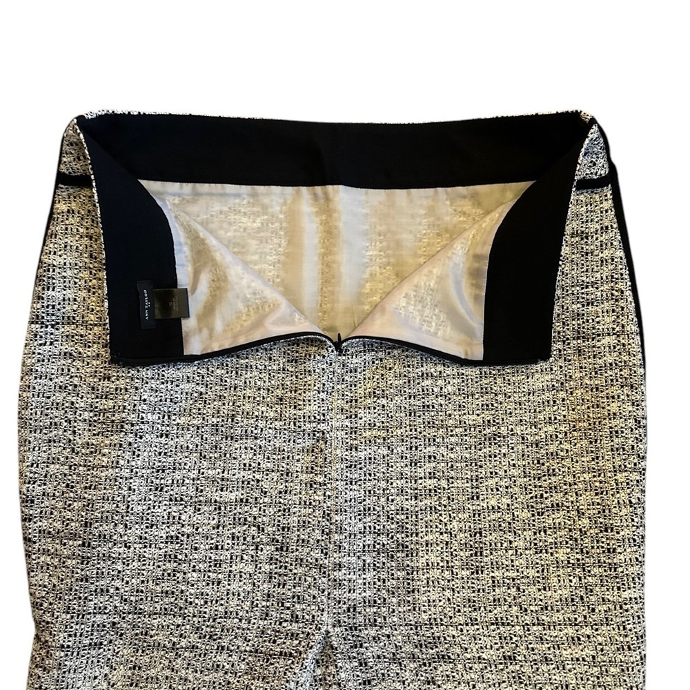 Ann Taylor | Women’s Black/White Tweed Pencil Skirt - Size 12 - Picture 2 of 6